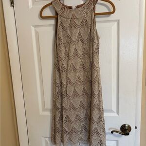 Sleeveless Gold Dress Barn Dress